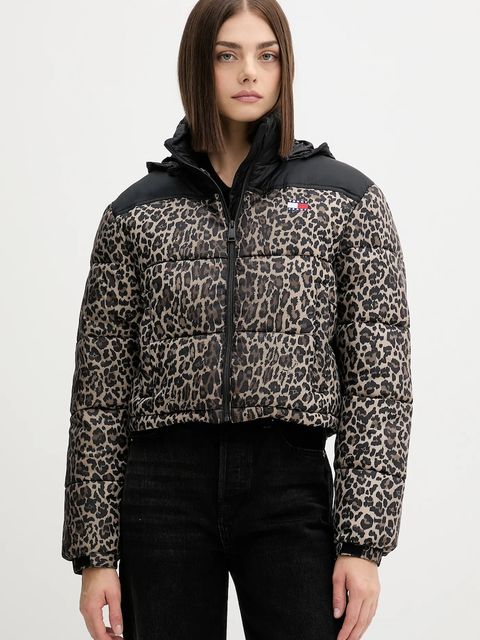 Tommy Jeans kurtka kolor brązowy zimowa DW0DW21967 - zdjęcie produktu nr 1