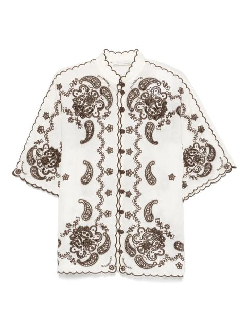 ZIMMERMANN Ascension shirt - Neutrals - zdjęcie produktu nr 1
