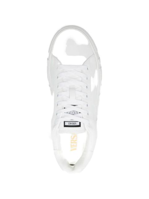 Versace platform-sole low-top sneakers - White