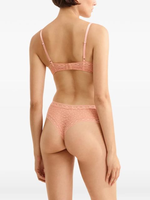 ERES Vestiges lace triangle wireless bra - Pink