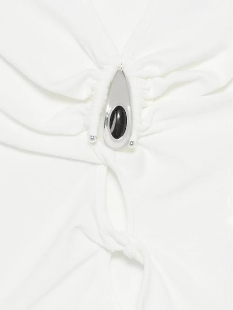 Christopher Esber crystal-pendant tank top - White - zdjęcie produktu nr 2