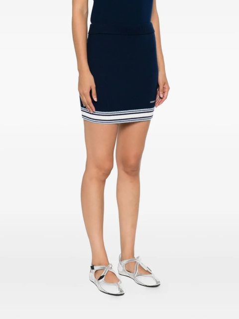 Casablanca striped tennis skirt - Blue