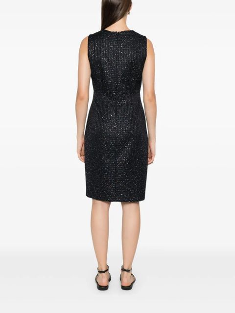 Max Mara sleeveless sequined dress - Blue