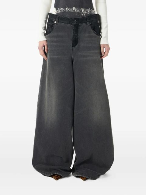 Blumarine wide-leg jeans - Grey
