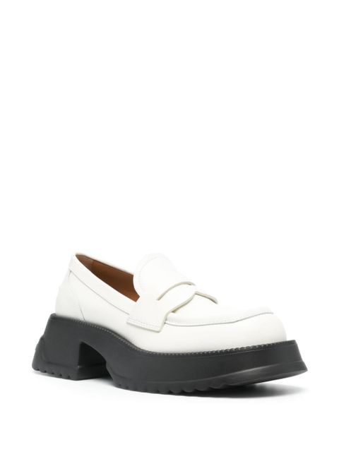 Marni two-tone leather loafers - White - zdjęcie produktu nr 2