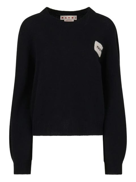 Marni cashmere balloon-sleeve sweater - Black - zdjęcie produktu nr 1