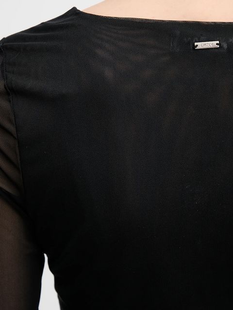 Dkny longsleeve kolor czarny DJ5T1581