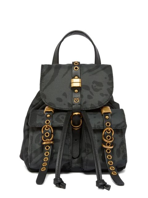 PINKO animal-print buckle backpack - Green - zdjęcie produktu nr 1