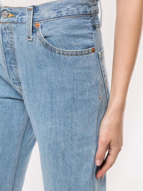 RE/DONE Stove pipe cropped jeans - Blue