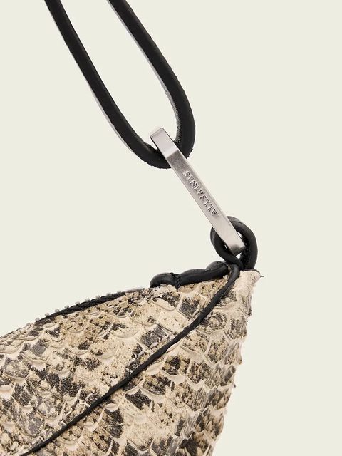 AllSaints torebka skórzana kolor żółty W547XD