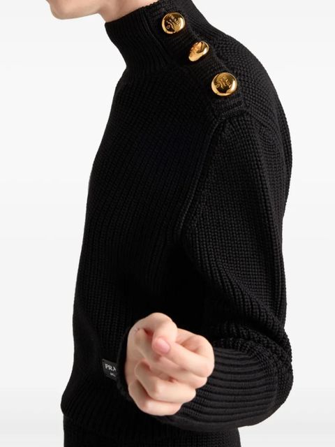 Prada wool turtleneck sweater - Black - zdjęcie produktu nr 2