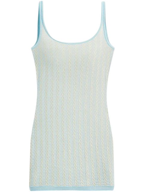 Jacquemus knitted mini dress - Blue - zdjęcie produktu nr 1