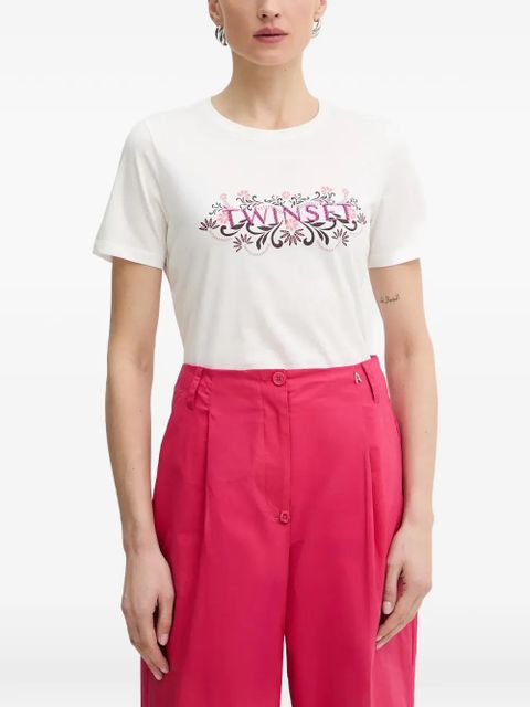 TWINSET floral-motif T-shirt - White - zdjęcie produktu nr 1