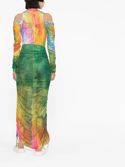 ALEMAIS Irving mesh dress - Green