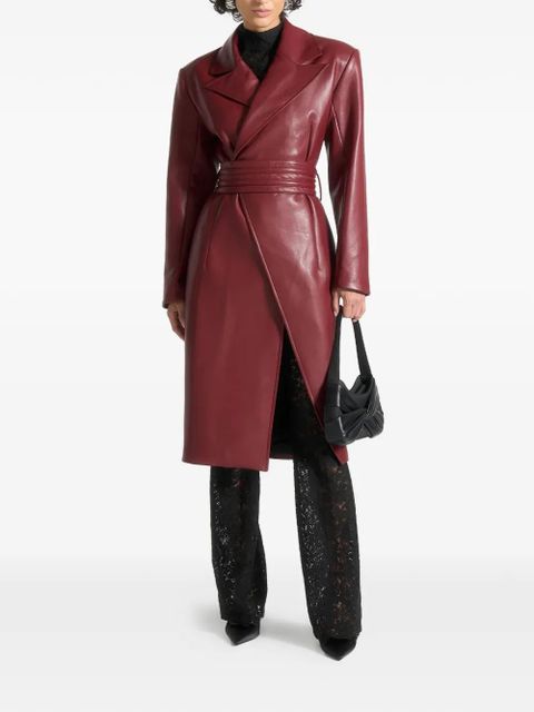 Manière De Voir Malya detachable-belt coat - Red - zdjęcie produktu nr 2