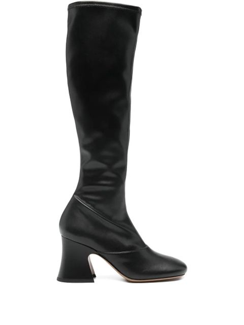 Chloé 8mm Janis block-heel knee-high boots - Black - zdjęcie produktu nr 1