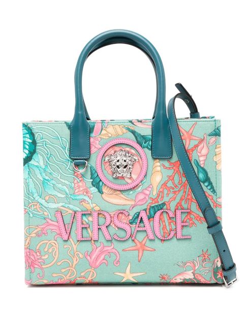 Versace small Barocco La Medusa tote bag - Blue - zdjęcie produktu nr 1