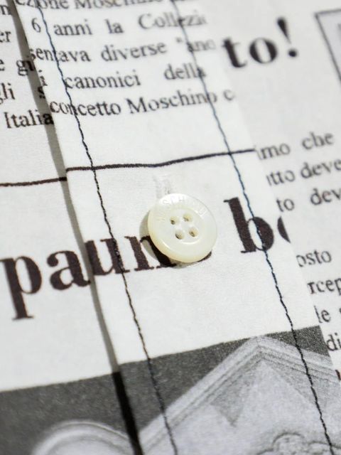 Moschino newspaper-print shirt - White