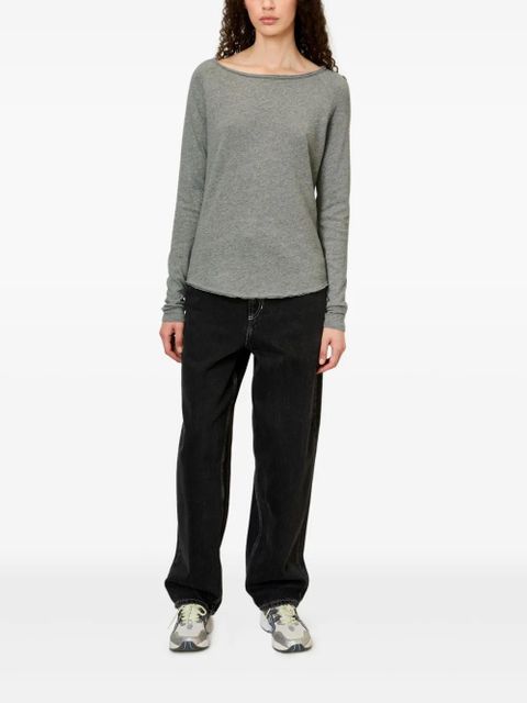 American Vintage Sonoma boat-neck raglan-sleeve T-shirt - Grey