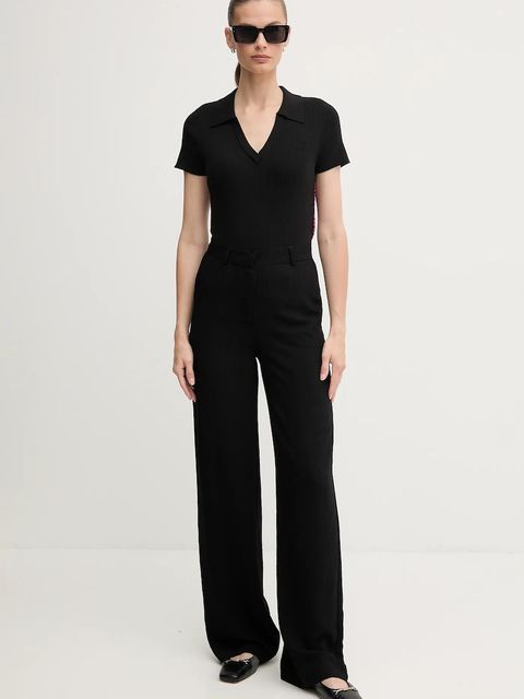 Dkny polo damski kolor czarny DJ4R0188 - zdjęcie produktu nr 2