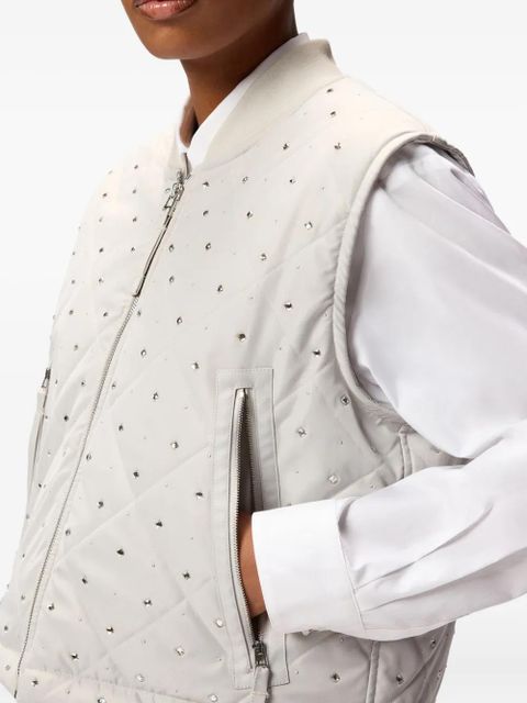 PINKO Amata quilted gilet - Grey - zdjęcie produktu nr 2