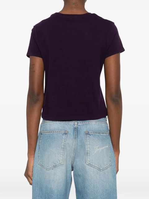 AGOLDE Adine crew-neck T-shirt - Purple