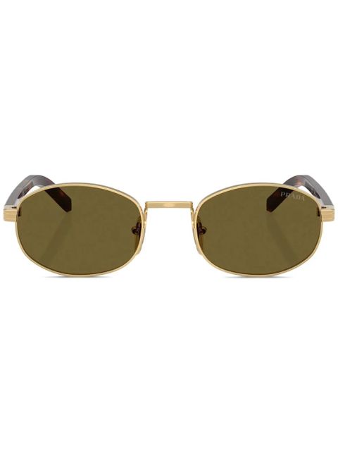 Prada Eyewear oval-frame sunglasses - Gold - zdjęcie produktu nr 1