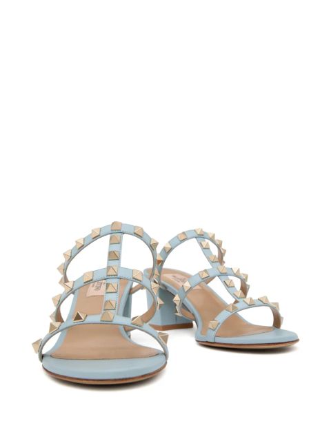 Valentino Garavani Rockstud leather sandals - Blue