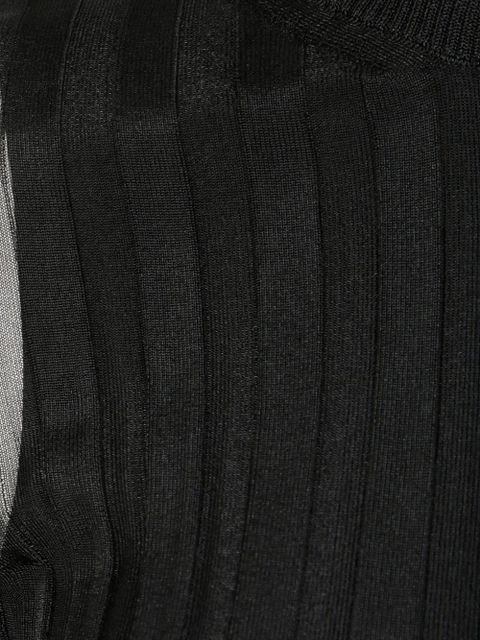 Sportmax pleated long-sleeve top - Black