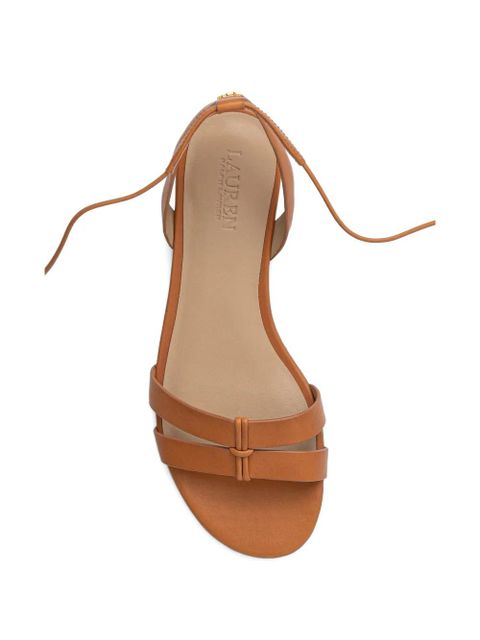 Lauren Ralph Lauren knot strappy flat sandals - Neutrals