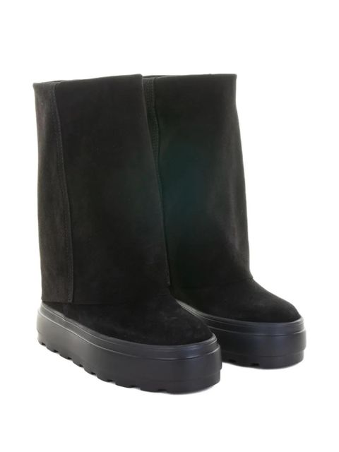 Casadei platform-sole suede boots - Black - zdjęcie produktu nr 2