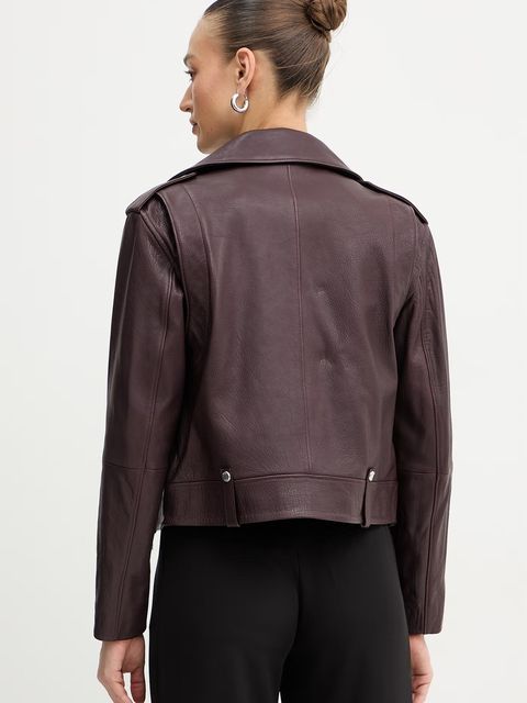 BOSS Orange ramoneska skórzana C Sandy - zdjęcie produktu nr 2