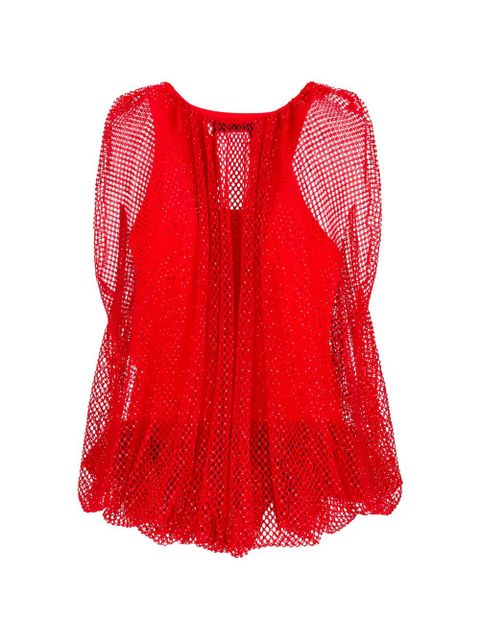 Sportmax bubble hem blouse - Red