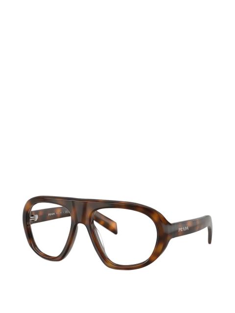 Prada Eyewear pilot-frame sunglasses - Brown - zdjęcie produktu nr 2