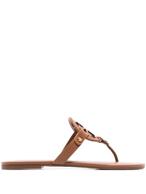 Tory Burch Miller leather sandals - Brown - zdjęcie produktu nr 1