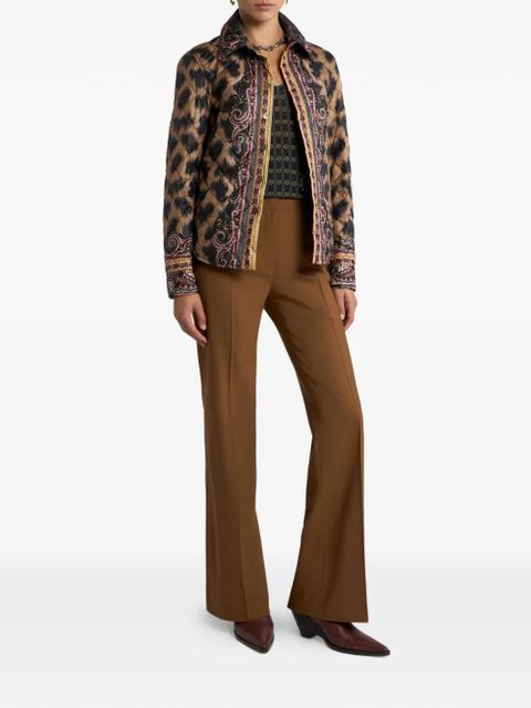ETRO animal-print quilted overshirt - Brown - zdjęcie produktu nr 2