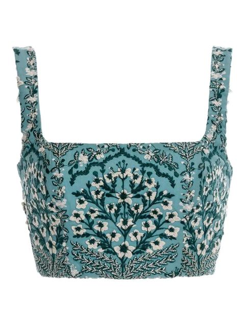 Agua By Agua Bendita Amanda Ceiba square-neck top - Blue - zdjęcie produktu nr 1