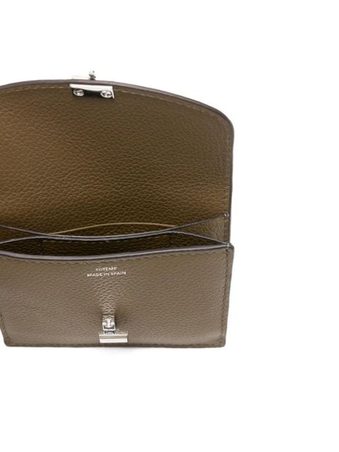 TOTEME T-lock leather cardholder - Brown
