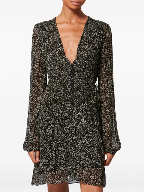 MARANT ÉTOILE Loriena floral mini dress - Black - zdjęcie produktu nr 2