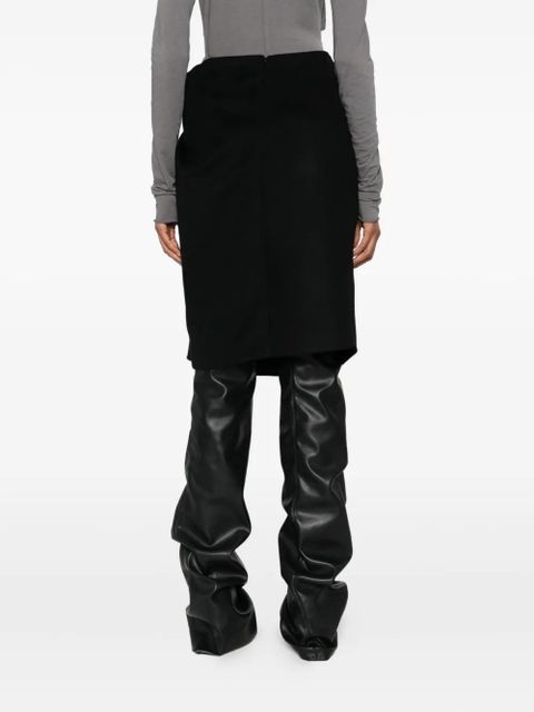 ENTIRE STUDIOS asymmetric skirt - Black