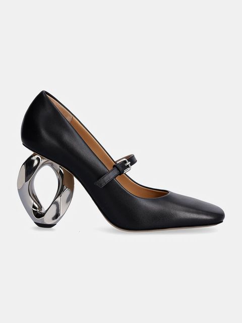 JW Anderson czółenka skórzane Chain Heel - zdjęcie produktu nr 2