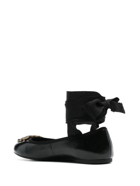 PINKO Love Birds ballerina shoes - Black
