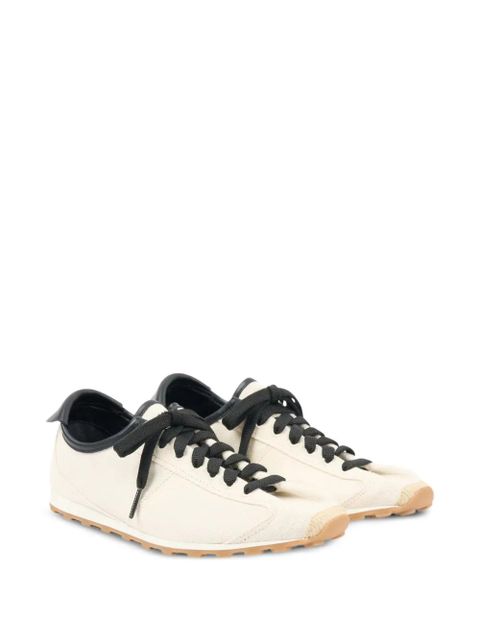 Jacquemus lace-up leather sneakers - Neutrals - zdjęcie produktu nr 2
