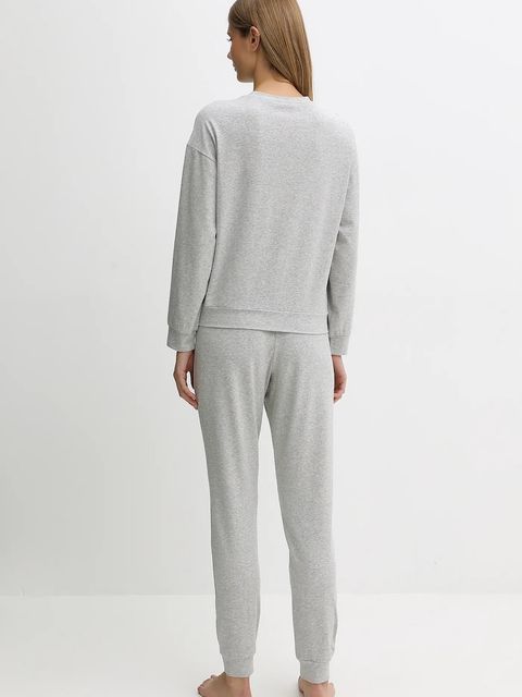 United Colors of Benetton piżama damska kolor szary 3L333P04A