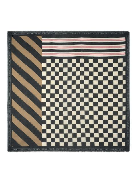 Jean Paul Gaultier patchwork cotton scarf - Black - zdjęcie produktu nr 1