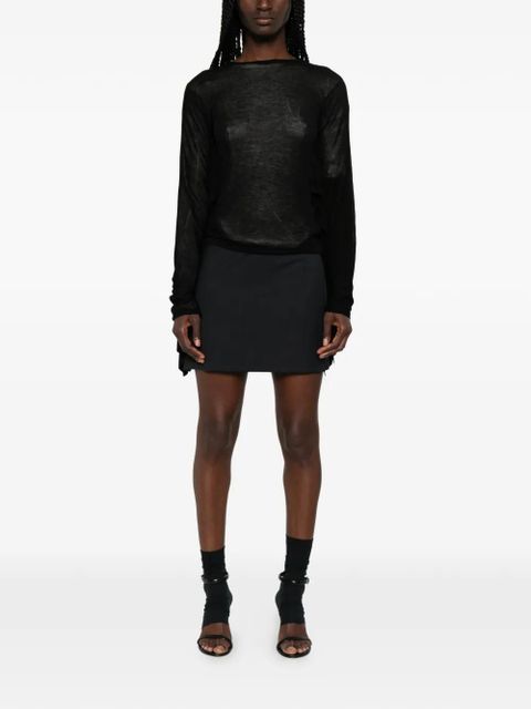 Paloma Wool draped-sleeve T-shirt - Black