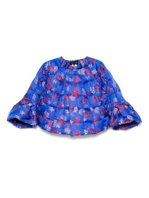 Comme Des Garçons floral-jacquard jacket - Blue - zdjęcie produktu nr 1