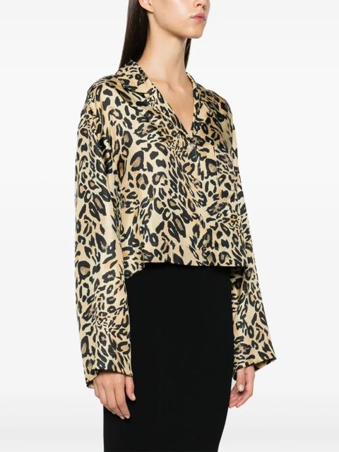 Nanushka cropped long-sleeves shirt - Neutrals