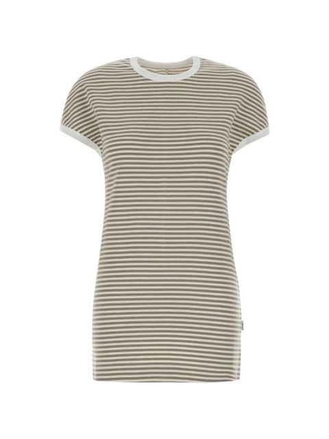 MM6 Maison Margiela striped mini dress - Green - zdjęcie produktu nr 1
