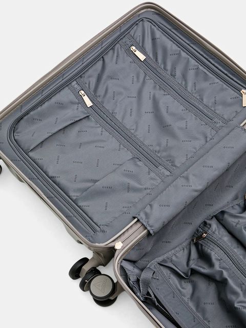 Guess walizka kolor brązowy TWHN96 75983